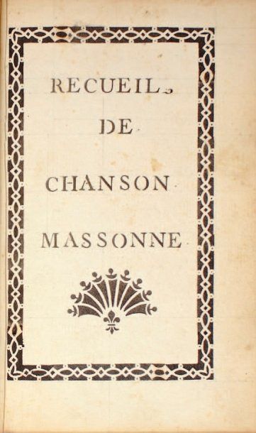 [MANUSCRIT - FRANC-MAÇONNERIE]. Recueil de...