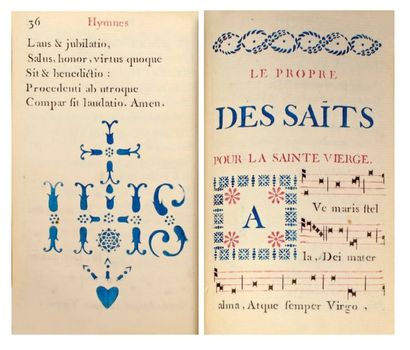 [FEUILLANTS - MANUSCRIT & POCHOIRS]. Antiphonale...