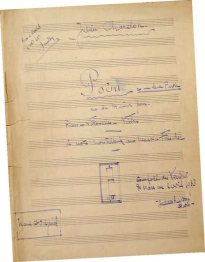 [JULIEN CHARDON ALIAS] JEAN LUTÈCE. Poême...