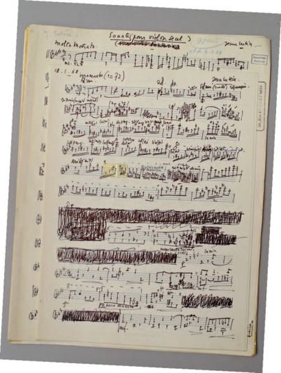 JEAN LUTÈCE
Sonate pour Violon seul. Originaux...