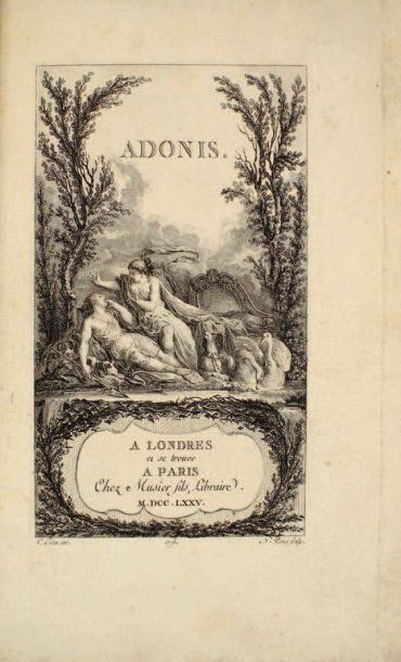 [FRÉRON & COLBERT]. Adonis, poeme en prose....