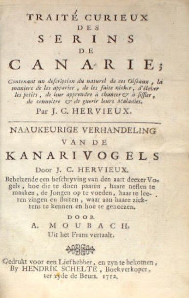 J. C. HERVIEUX
Traite curieux des serins...