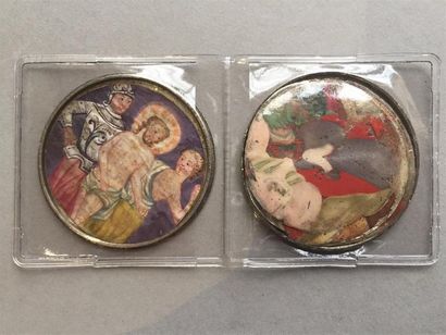 Médaille boîte à partir d'un thaler du cardinal...