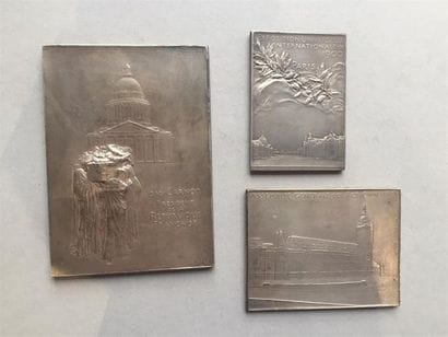 Plaquettes. O. Roty. Exposition Universelle,...