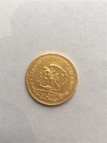 MEXIQUE. 20 pesos. 1917. (Fr. 171). Or. Traces...