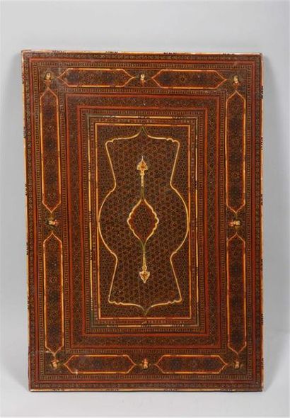 CADRE DE MIROIR KHATAMKARI, IRAN, fin du...
