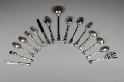 ODIOT :
PARTIE DE MÉNAGÈRE EN ARGENT 950...