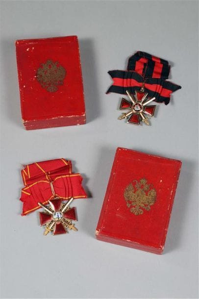 CROIX DE 4e CLASSE DE L'ORDRE DE SAINT WLADIMIR...
