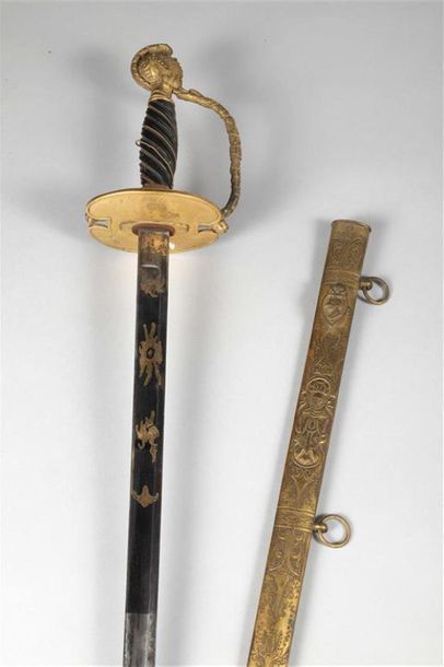 BELLE ÉPÉE D'OFFICIER SUPÉRIEUR DE GRENADIER...