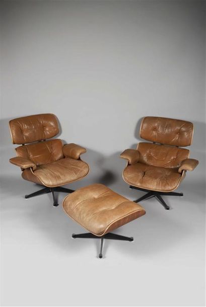 CHARLES (1907-1978) ET RAY EAMES (1912-1988).
FAUTEUIL...
