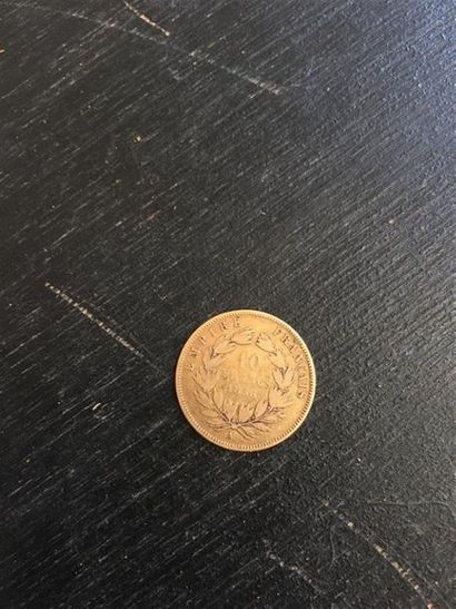 10 Francs Napoléon tête non laurée,1856,...