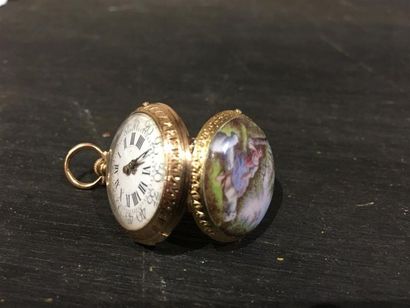 Montre de poche en or 18K (750 millièmes),...