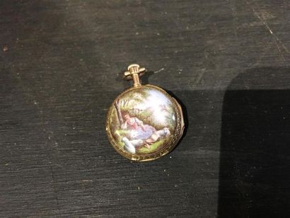 Montre de poche en or 18K (750 millièmes),...