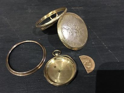 Lot de débris d'or 18K (750 millièmes) comprenant...