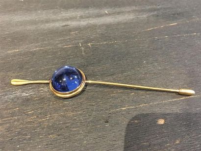 LALIQUE FRANCE. Epingle à chapeau en métal...