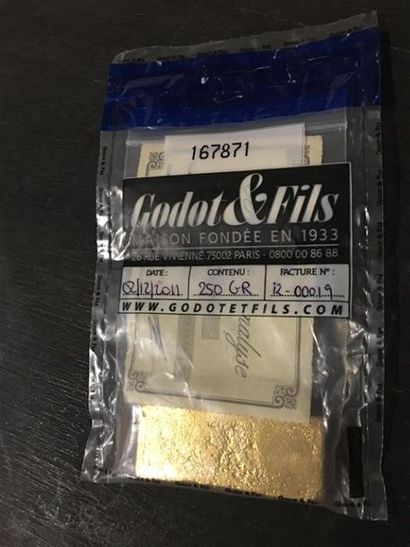 Lingot de 250g n°H530 et son certificat d'analyse...