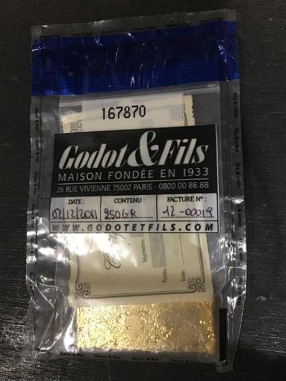 Lingot de 250g n°H710 et son certificat d'analyse...