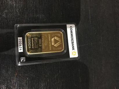 Lingotin de 100g n°200624 sous blister Commerzbank.
Poids...