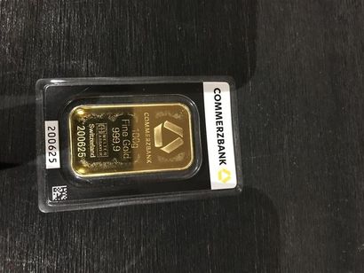 Lingotin de 100g n°200625 sous blister Commerzbank.
Poids...
