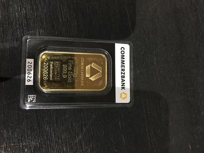 Lingotin de 100g n°200626 sous blister Commerzbank.
Poids...