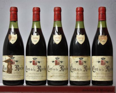 5 bouteilles CLOS DE LA ROCHE Grand cru -...