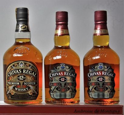 3 bouteilles WHISKY CHIVAS REGAL 12 ans dont...