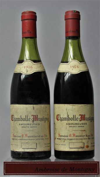 2 bouteilles CHAMBOLLE MUSIGNY 1er cru 