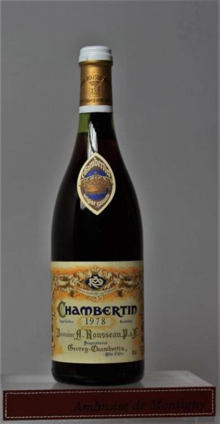1 bouteille CHAMBERTIN Grand cru - A. ROUSSEAU,...