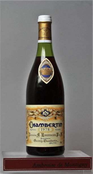 1 bouteille CHAMBERTIN Grand cru - A. ROUSSEAU,...