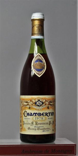 1 bouteille CHAMBERTIN Grand cru - A. ROUSSEAU,...