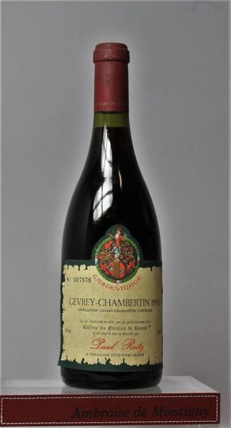 Lot de 2 bouteilles VINS DE BOURGOGNE DIVERS...
