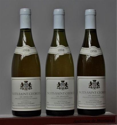 3 bouteilles NUITS St. GEORGES blanc 