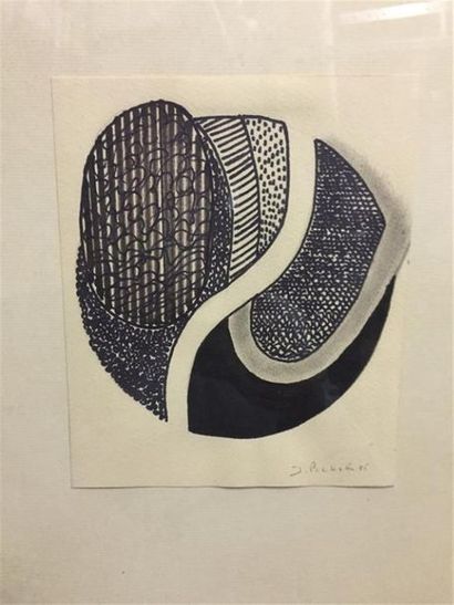 James PICHETTE (1920-1996).
Sans titre, 1985.
Feutre...