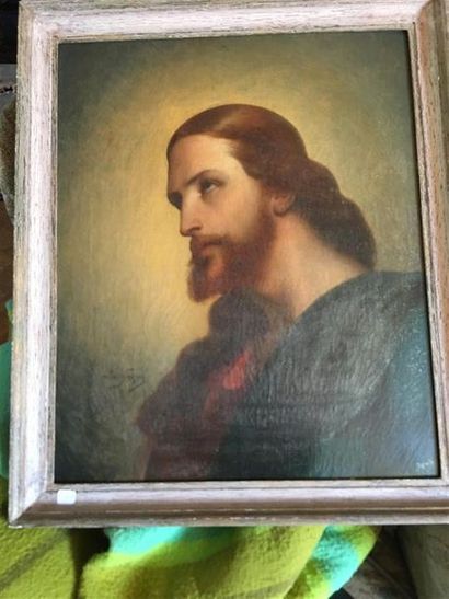 Léon GOUPIL(1834-1890). 
Christ en buste...