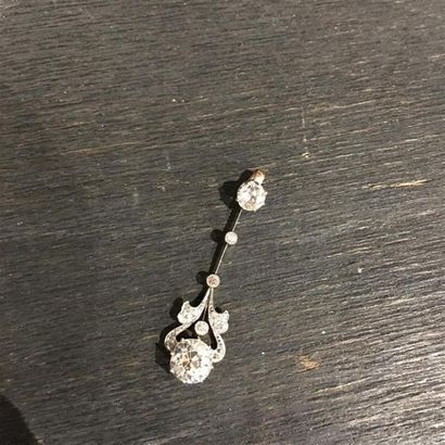 Element de négligé en or jaune 18K (750 millièmes)...