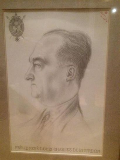 ECOLE MODERNE.
Profil gauche du prince René...