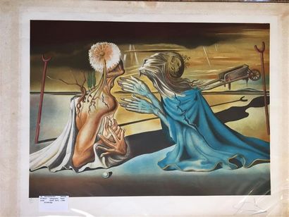 Salvador DALI (1904-1989), d'après.
Tristan...