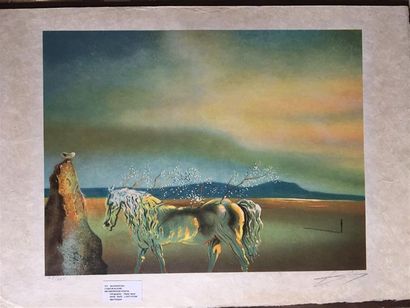 Salvador DALI (1904-1989), d'après.
L'unicor...