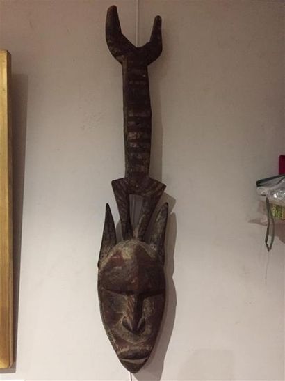 Masque Dogon, Mali (accident sur le haut...