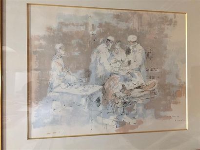 ECOLE MODERNE.
L'opération.
Aquarelle et...