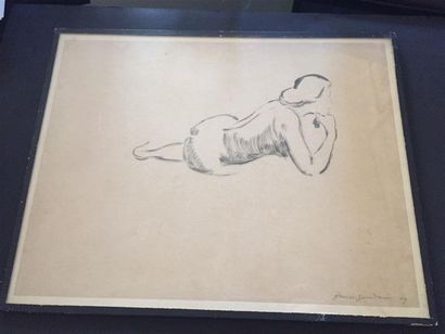 Francis JOURDAIN (1876-1958).
Femme nue allongée.
Encre...