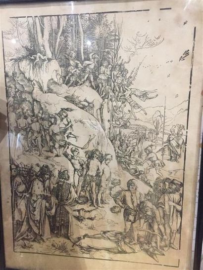 Une gravure moderne de durer, école française...