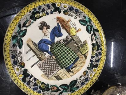 [Céramique]. Lot comprenant des assiettes...