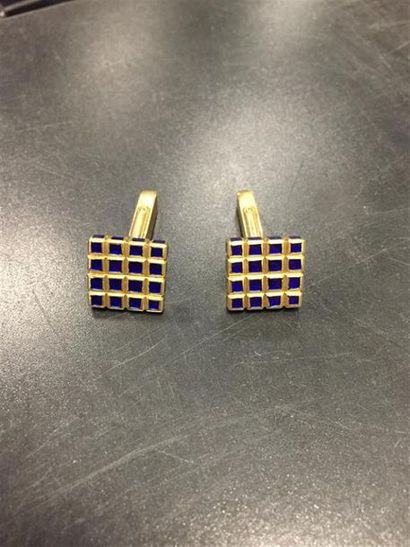 Paire de boutons de manchettes en or 18K...
