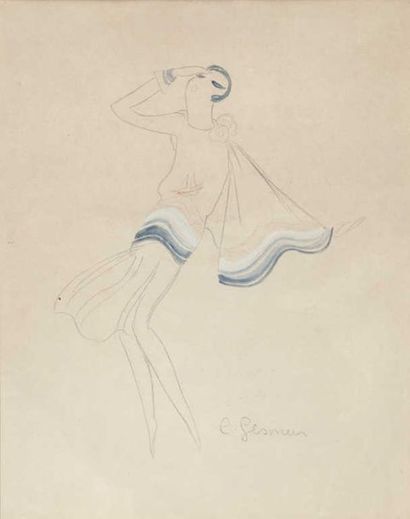 Charles GESMAR (1900-1928)
Elégante dans...