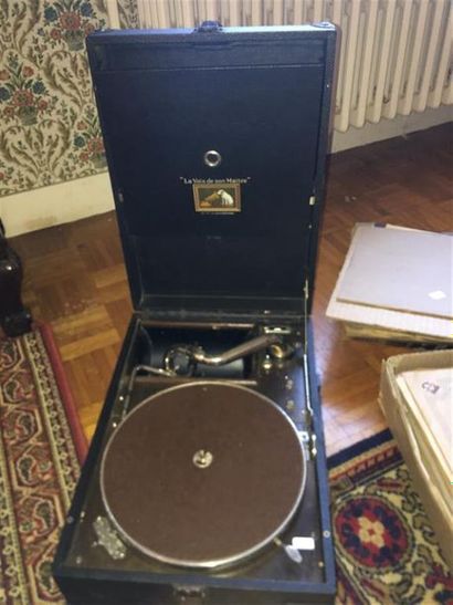 Un gramophone la voix de son maître dans...
