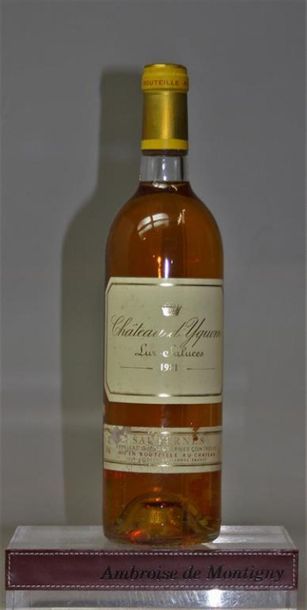 1 bouteille CHÂTEAU D'YQUEM - 1er GC supérieur...