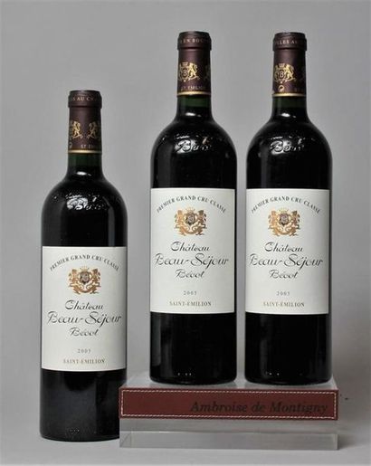 3 bouteilles CHÂTEAU BEAUSÉJOUR BECOT - St....