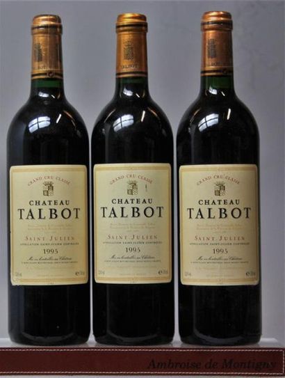 3 bouteilles CHÂTEAU TALBOT - 5é GCC St....