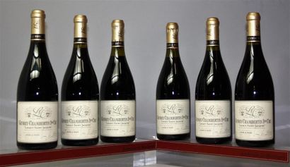 6 bouteilles GEVREY CHAMBERTIN 1er cru 